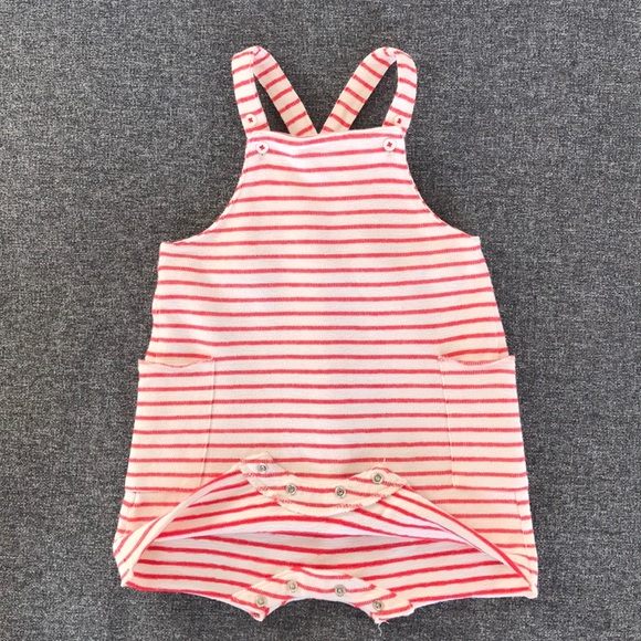 Terrycloth fabric overalls / romper jumpsuit - Picture 6 of 7